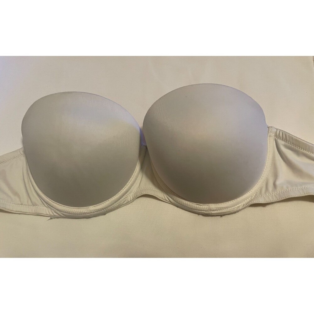 Victoria Secret PINK 34C Push up bra Very sexy white Multi-way strapless womens